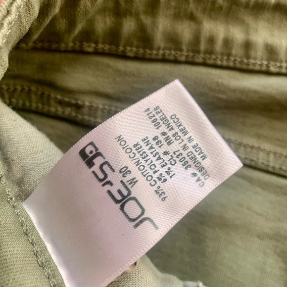Joe’s khaki green low rise jeans - Picture 4 of 5